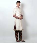 White Keyur Sherwani
