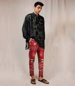 Red Raas Mandal Pants