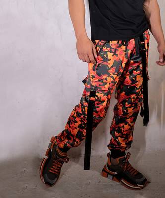 Orange King Camo Joggers 1