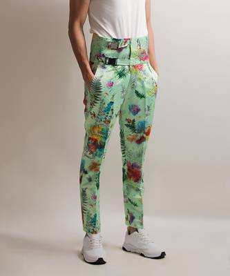 Multicolor Wild Satin Pants 1