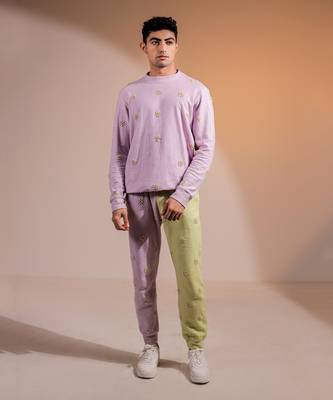 Purple Daisies Joggers 1
