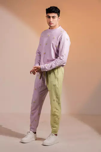 Purple Daisies Joggers