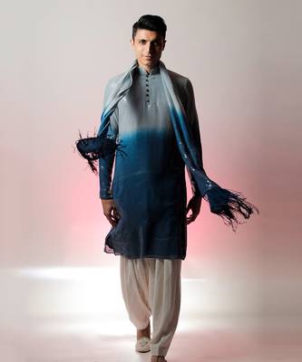 Shyam Blue Kurta Set 3