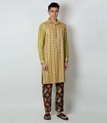 Natkhat Beige Kurta