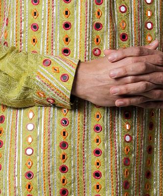Natkhat Beige Kurta 3