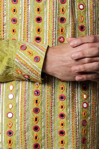 Natkhat Beige Kurta