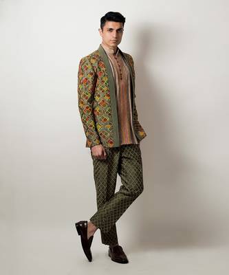 Keev Green Jacket Set 1
