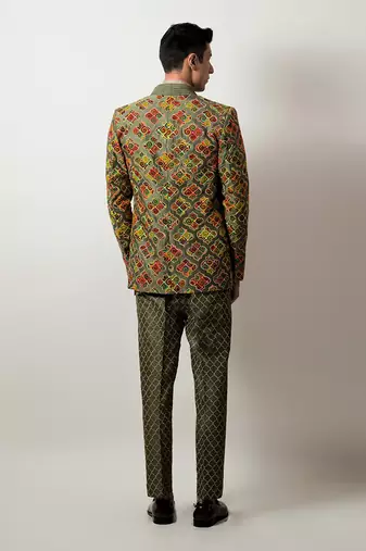 Keev Green Jacket Set