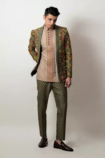 Keev Green Jacket Set