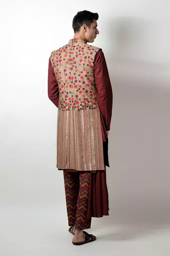 Bansi Beige Nehru Set