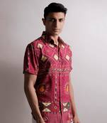 Raas Red Mandal Shirt