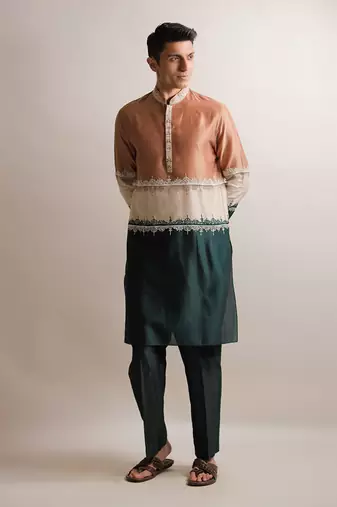 Khand Brown Kurta Set