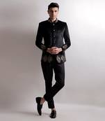 Saarang Beige Bandhgala Set