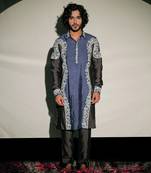 Pathani Blue Kurta Set