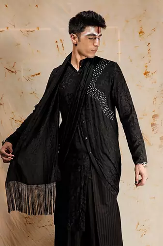Jogi Black Kurta