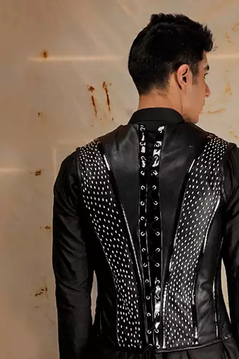Kavach Black Kurta Set