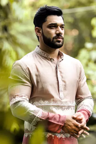 Spectral Beige Kurta