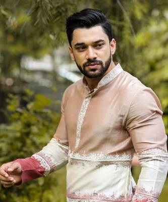 Spectral Beige Kurta 3