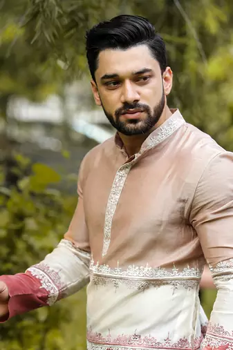 Spectral Beige Kurta