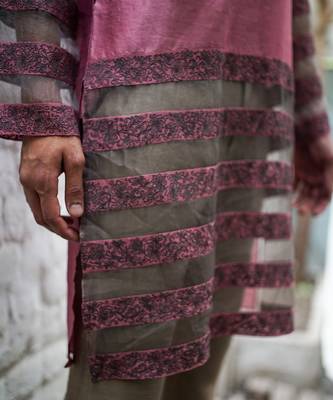 Crafted Pink Kurta 2