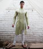 Origami Green Kurta