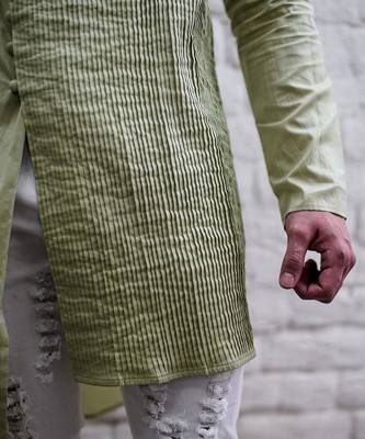 Origami Green Kurta 2