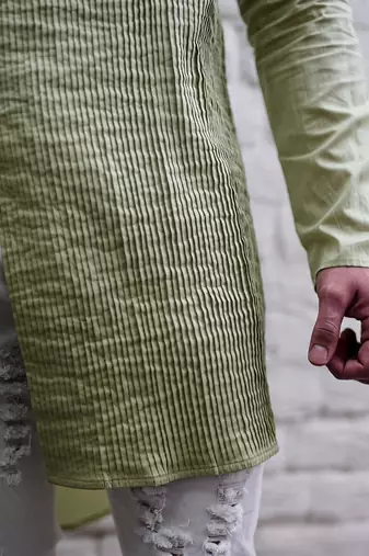 Origami Green Kurta