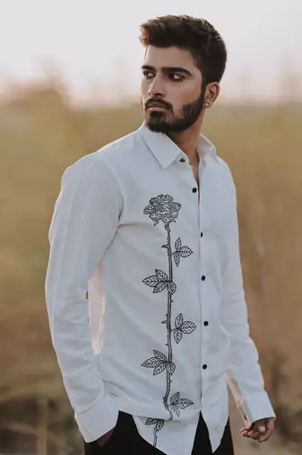 Desert White Rose Shirt