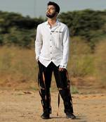 Shadow White Bird Shirt