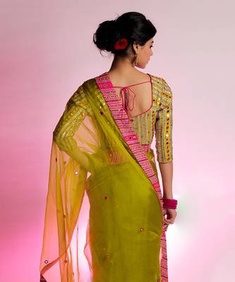 Green Vihari Blouse 2