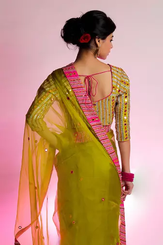 Green Vihari Blouse
