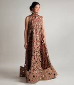 Beige Manjari Jacket Lehenga Set