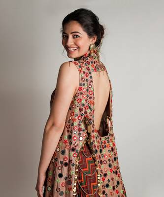 Beige Manjari Jacket Lehenga Set 3