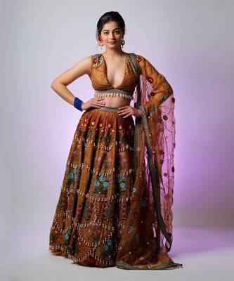 Mustard Hrdya Lehenga Set 1
