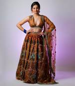 Mustard Hrdya Lehenga Set