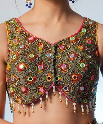 Green Samyuta Lehenga Set 3