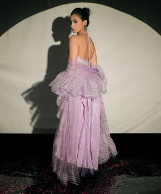 Mauve Fusion Lehenga Set 2