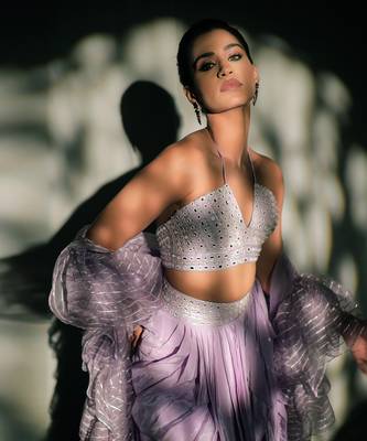 Mauve Fusion Lehenga Set 5