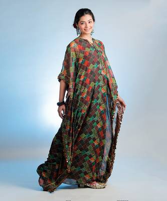 Multicolor Raasika Kaftan 3
