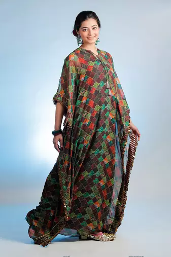 Multicolor Raasika Kaftan