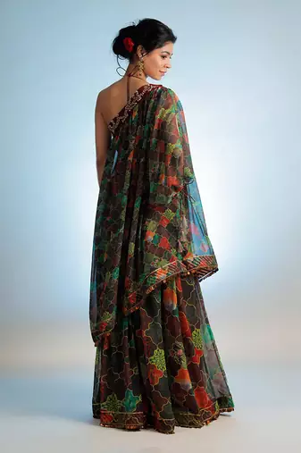 Multicolor Raasika One Shoulder Top