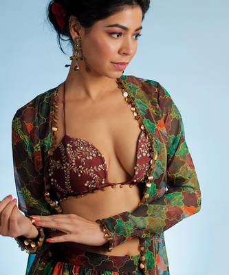 Maroon Raasika Co-Ord Set 3