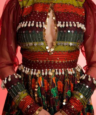 Maroon Raas Gown 3