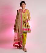 Green Citra Anarkali Set