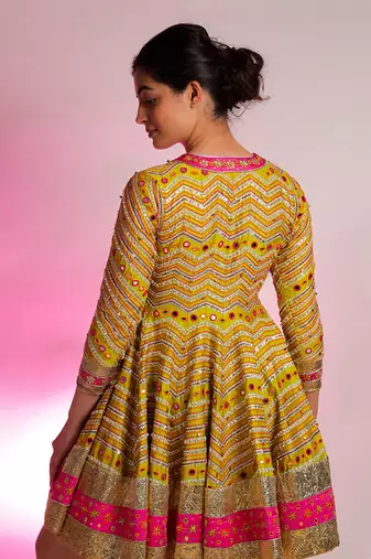 Green Citra Anarkali Set