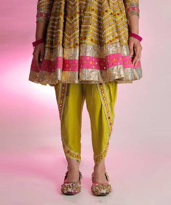 Green Citra Anarkali Set 3