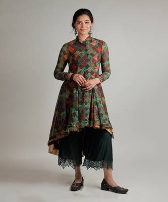 Multicolor Dhriti Kalidaar Kurti Set 1