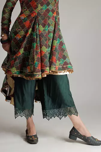 Multicolor Dhriti Kalidaar Kurti Set