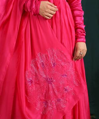 Pink Embroidered Anarkali Set 5