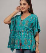 RAYON PRINTED KAFTAN TOP